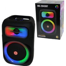 Marsilyan 8 Inç Speaker Hoparlör Bluetooth Wıreless Speaker 5 Farklı Işıklı USB - Bluetooht - Dc 5V 25W PL-4671 (K95)