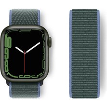Uravas Store Watch 38MM Hasırlı Cırtcırtlı Kordon (Saat Değildir) - Mi-Yeşil