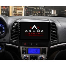 GÖZA-X Hyundaı Santafe 2006-2012  Multimedya Çerçevesi 9 Niç Soketleri Içinde