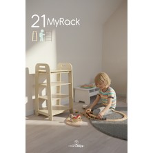 Mamatoyz Montessori My Rack - Çocuk Odasına Ahşap Raf ve Düzenleyici