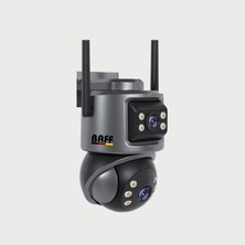 Baff ICS-5632 6mp Çift Kameralı Wifi Akıllı Güvenlik Kamerası Aı Hareket Takipli Icsee Destekli
