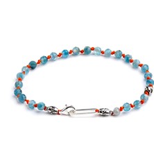 Mey Atelier Alex - Aquamarin Turuncu Erkek Bileklik MEY2412022