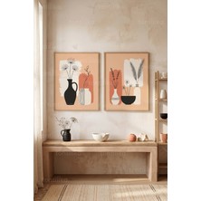 Tontilika Minimalist Doğa 2'li Ahşap Çerçeveli Tablo Seti