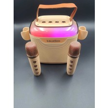 Joyplus BS-601 Bluetooth Wıreless Speaker & Karaoke Mıcrophones 13W - Krem