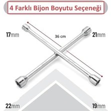 Skygo Carub Bijon Anahtarı 17-19-21-23 mm Krom BR4620101