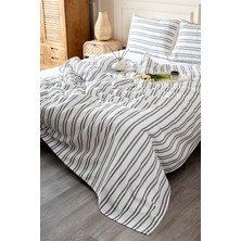 Koza Home Mios Siyah Çift Kişilik Yatak Örtüsü Seti 220X240 2 Yastık 50X70 5502