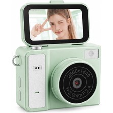 Beemen 2k Mini Dijital Kamera Flip Ekranlı 48MP Selfie Kamerası | Taşınabilir Retro Tasarım Vlog & Fotoğraf Kamerası