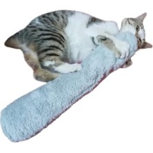 Skygo Tineke Kedi Oyuncağı Sarılma Yastığı Uyku Oyuncağı Kedi Otlu 30 cm Peluş (1 Adet) (Gri)