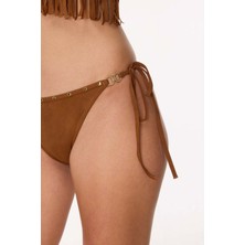 Ayyıldız 5714 Açık Kahverengi Püsküllü Bikini Takımı