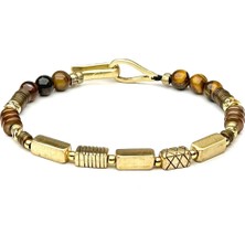 Mey Atelier Sean - Tiger Eye Pirinç Bronz Erkek Bileklik MEY2412082