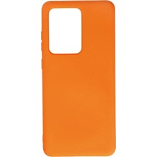 Durukar®  Samsung Galaxy S20 Ultra Kılıf Nano Içi Kadife Silikon - Turuncu