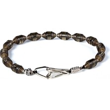 Mey Atelier The 13 - Smoke Quartz Gümüş Erkek Bileklik MEY2412055