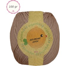 Organickid Organik Pamuk Amigurumi Punch 100 gr El Örgü Ipi 591 Soluk Kahverengi