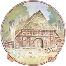 1985 Bradex Limitli Üretim Porselen Duvar Tabagi 19,5 cm Çapında