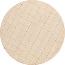 English Home Soft Touch Rabbit Pelüş Halı 120 cm Bej