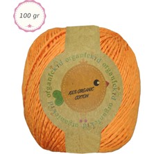Organickid Organik Pamuk Amigurumi Punch 100 gr El Örgü Ipi 340 Turuncu (Dark Orange)