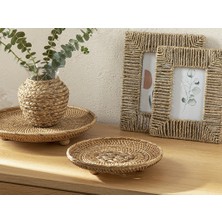English Home Dorothy Dekoratif Tepsi Kahve Modern Tasarım Rattan Malzeme ile Şık Görünüm