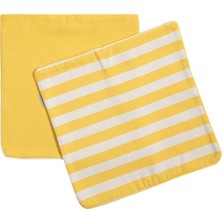 Mudo Home GRACE 2'Lİ KIRLENT KILIFI SARI 45X45 CM