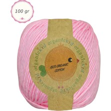 Organickid Organik Pamuk Amigurumi Punch 100 gr El Örgü Ipi 125 Pembe (Orchid Pink)