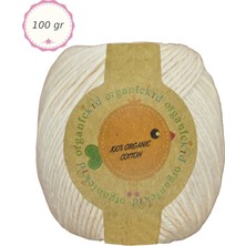 Organickid Organik Pamuk Amigurumi Punch 100 gr El Örgü Ipi 410 Naturel