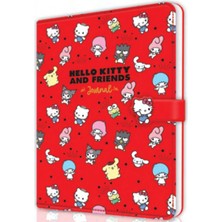 Vj Günlük Hello Kitty ve Arkadaşları Vegan Deri Mıknatıslı 13X18 cm 100 Gr. 224 Sayfa