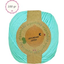 Organickid Organik Pamuk Amigurumi Punch 100 gr El Örgü Ipi 865 Açık Mavi (Anise)