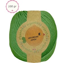 Organickid Organik Pamuk Amigurumi Punch 100 gr El Örgü Ipi 776 Çimen Yeşili