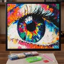 Hi Stone 5d Elmas Taş İşleme Kiti 40X50 cm Göz Desen