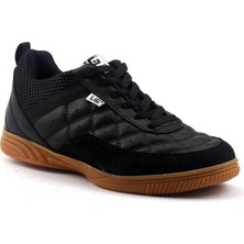 Lig Monaco Indoor 01 Hentbol-Voleybol-Futsal Erkek Spor Ayakkabı Siyah Microfiber Tabanlı