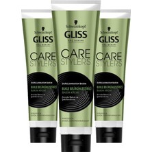 Gliss 150 ml x3 Bukle Belirginleştirici Durulanmayan Bakım Kremi Pürüzsüz ve Doğal Görünüm