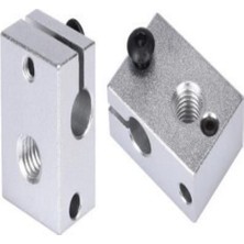 Sanec Alüminyum Isı Bloğu J Kafa V6 3D Yazıcı Mk7/8 16*12*20mm M6 Özellikli