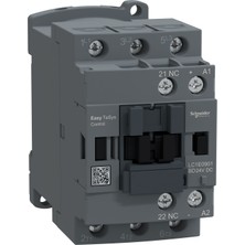 Schneider Electric Easy Tesys LC1E0901BD 3 Kutup 9A Kontaktör 24V Dc Bobin 1nk Yardımcı Kontak