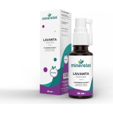 Minerelax Lavanta Ekstraktı Rahat Uyku Derin Nefes Haşere Kovucu Lokal ve Sistemik Kullanım 20 ml Sprey