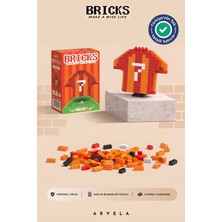 Arvela Bricks Futbol Serisi: Galatasaray Sarı-Kırmızı Forma Yapım Seti - Eğitici Oyuncak Figür - Orijinal