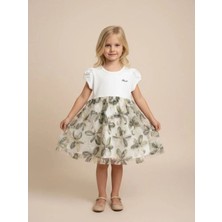 Zekids Kız Çocuk Çiçek Desenli Elbise