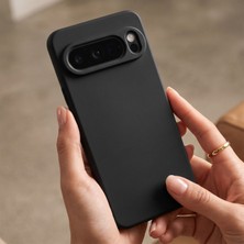Caseonn Google Pixel 10 Kılıf Kamera Korumalı Mikrofiber Astarlı Lansman Siyah