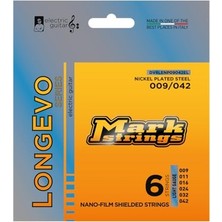 Cekar Store Longevo Nickel Plated Steel Nanofilm Shielded 09-42 Elektro Gitar Teli