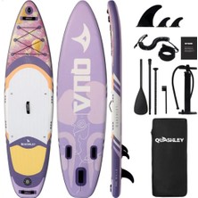 Quashley 320 cm x 81 cm x 15 cm Şişme Paddle Board – Şişme Sup Board 180 kg Taşır Şişme Sörf Tahtası