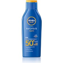 Cekar Store Nıvea Sun SPF50 Güneş Koruyucu Losyon 200ML, 48 Saat Nemlendirici, Suya Dayanıklı, Anında Koruma