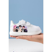 ALCdesing Beyaz  Erkolar  Baskılı  Kız  Erkek Çocuk Spor  Ayakkabı  ve  Sneakers