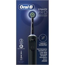Cekar Store Oral-B Şarjlı/elektrikli Diş Fırçası Vitality Pro Siyah Koruma ve Temizlik