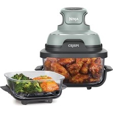 Cekar Store Ninja Crıspi 4-In-1 Taşınabilir Cam Hazneli Pişirme Sistemi - Sage Green FN101EUSG