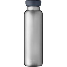 Cekar Store Mepal - Elipse Termos Şişe, Çift Duvarlı Termos Su Şişesi, Yolculuk Için Termos Şişe, 12 Saat Sıcak ve 24 Saat Soğuk - Paslanmaz Çelik - 900 ml - Doğal Fırçalanmış