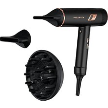 Cekar Store Rowenta CV9920 Ultimate Experience Maestria Saç Kurutma Makinesi, 2000 Watt, 6 Ayar, Ultra Hafif, Uzun Parlaklık, Soğuk Hava Düğmesi, 5 mm + 9 mm Konsantre, Hacim Difüzörü, Siyah/bakır