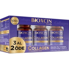 Cekar Store Bioxcin Beauty Collagen Tablet 3 Al 2 Öde – Tip 1 & Tip 3 Hidrolize Kolajen, Hyaluronik Asit, Keratin, Biotin, C ve E Vitamini Içerikli – 90 Tablet