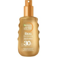 Cekar Store Garnier Ambre Solaire Ideal Bronzluk Güneş Koruyucu Sprey SPF30 150ML