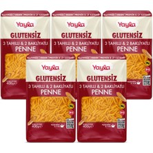 Yayla Glutensiz 3 Tahıllı ve 2 Bakliyatlı Penne Makarna 400 G X5