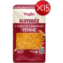 Yayla Glutensiz 3 Tahıllı ve 2 Bakliyatlı Penne Makarna 400 G X15