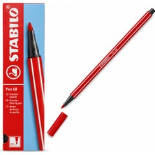 Stabilo Pen 68 Kızıl 68/48 10 Lu Paket