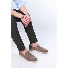 Bestello Bağcıksız Kauçuk Taban Hakiki Deri Loafer 333-216 Erkek Ayakkabı